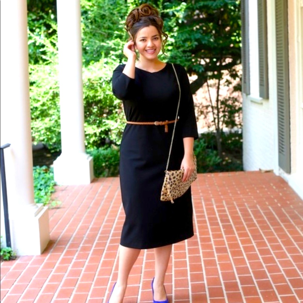Dainty Jewels Solid Black Layering Dress